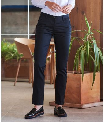 Women's 65/35 flat fronted chino trousers