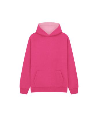 Urban Hoodie with ipod and phone pocket - Fuchsia/Baby Pink / 3/4