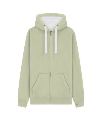 Peach Finish Full Zip Hood with Phone Pocket & Thumb Holes